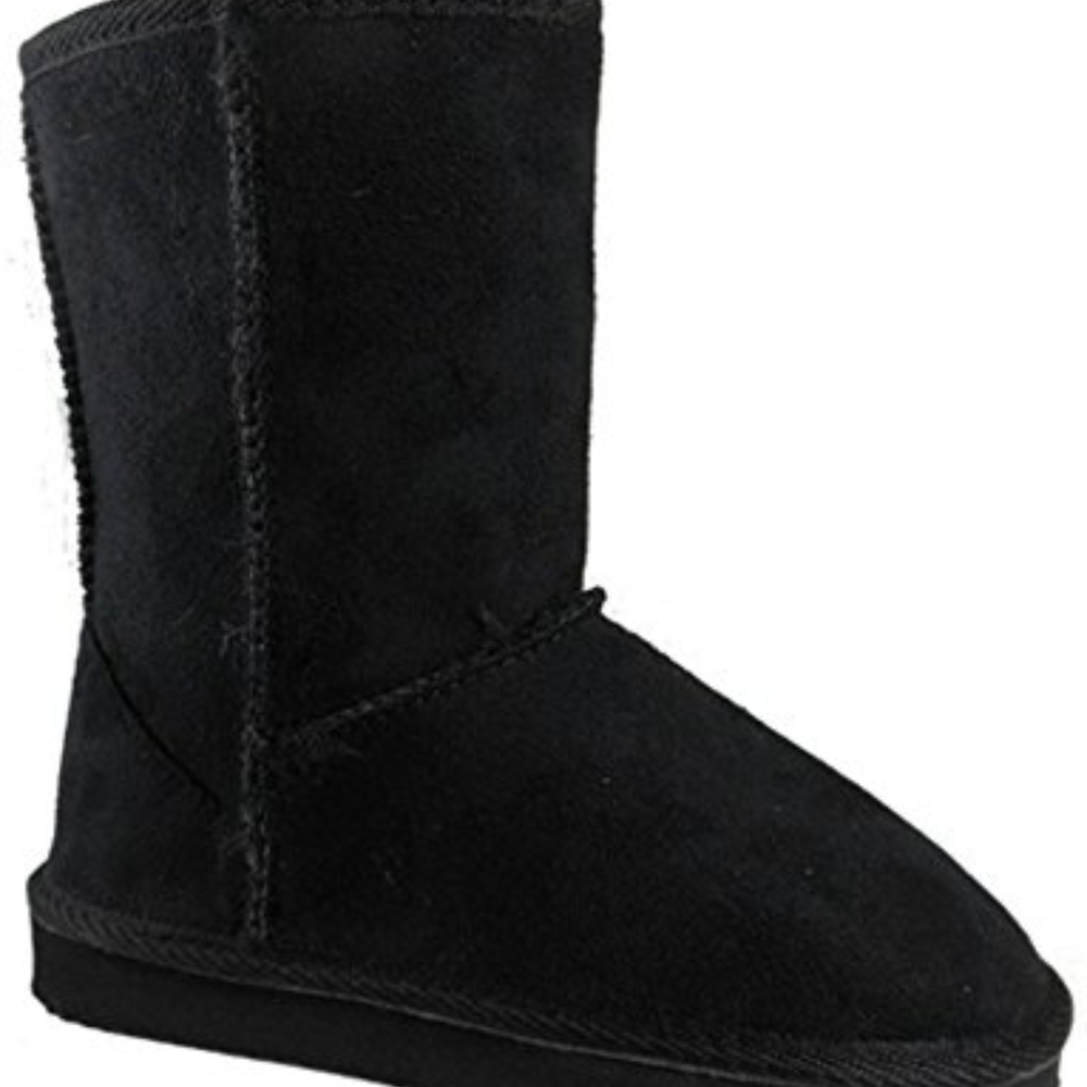 Little Girls Winter Shearling Boots NEW Black